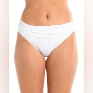 La Blanca Bikini Bottom White Women's swimsuit. NEW